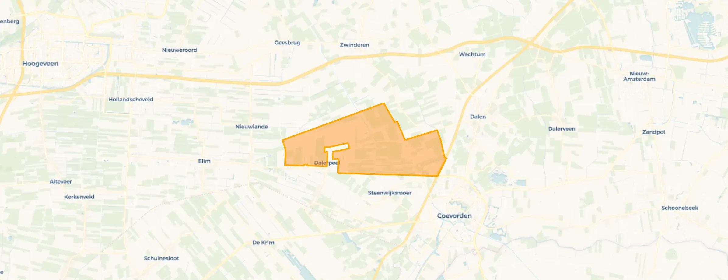 Buurt Verspreide huizen Dalerpeel, Dalen
