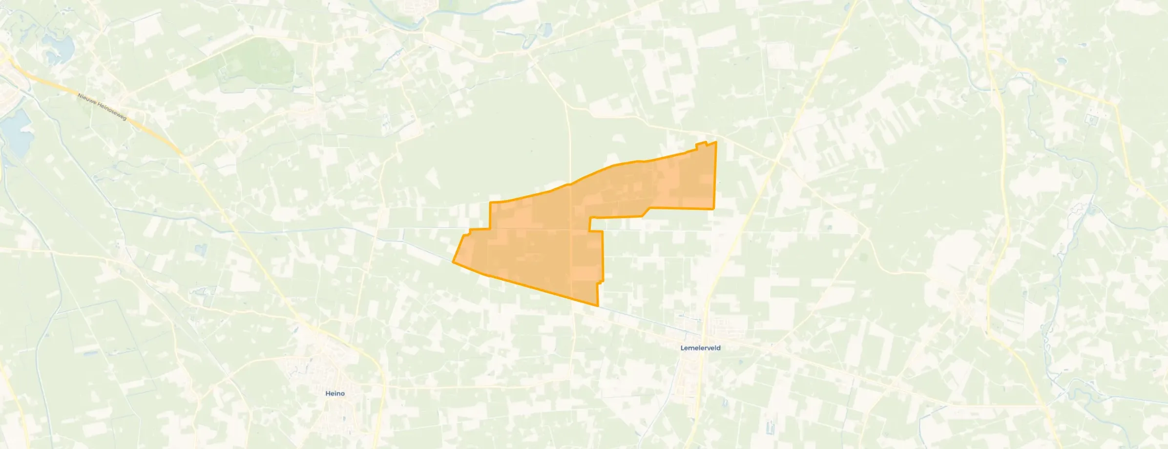 Kaart van Verspreide huizen Dalmsholte