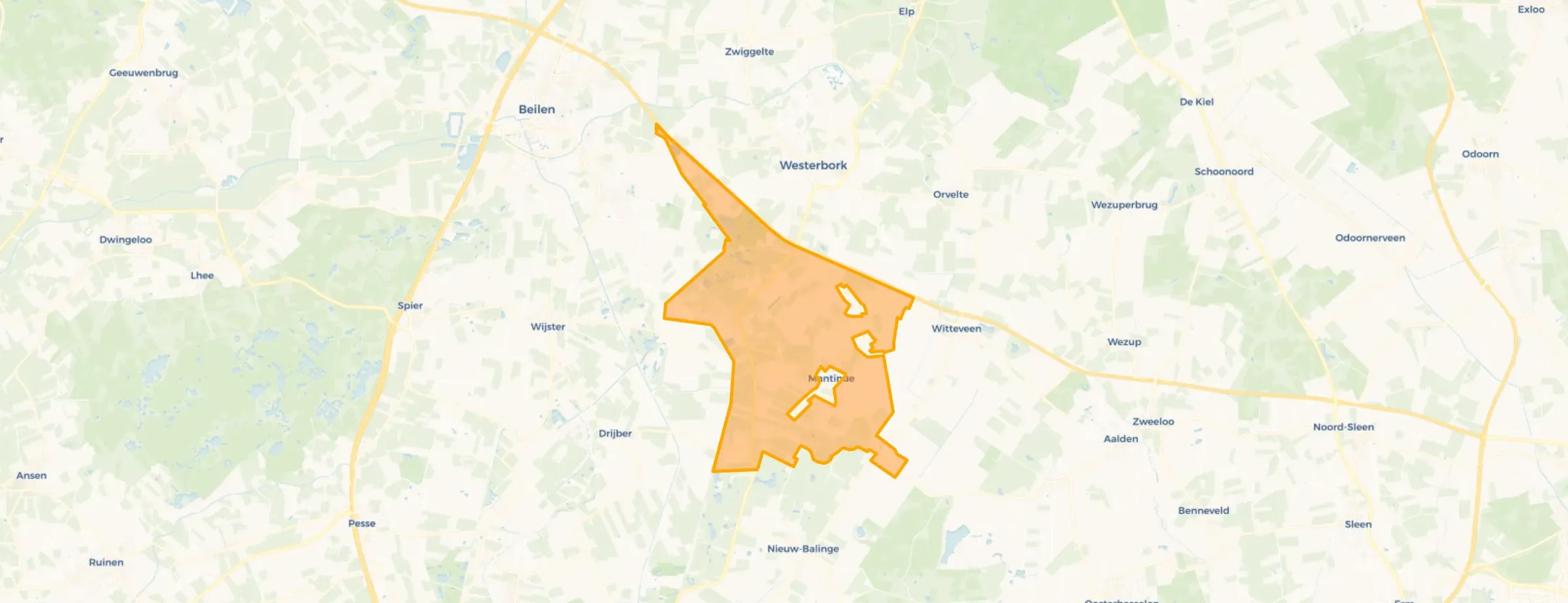 Verspreide huizen de Broekstreek