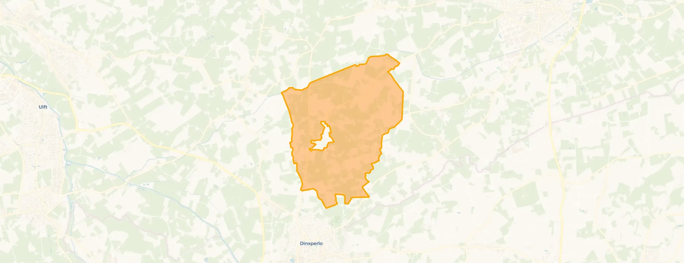 Kaart van Verspreide huizen De Heurne