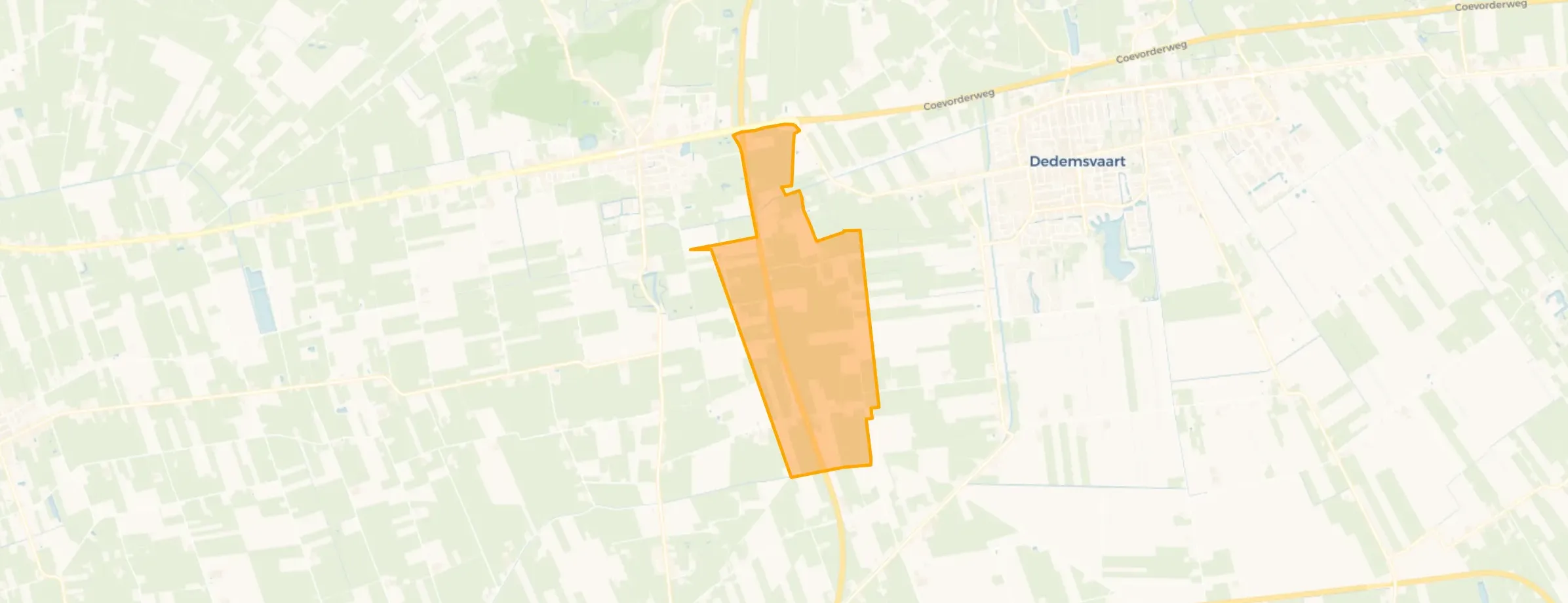 Kaart van Verspreide huizen De Kolonie
