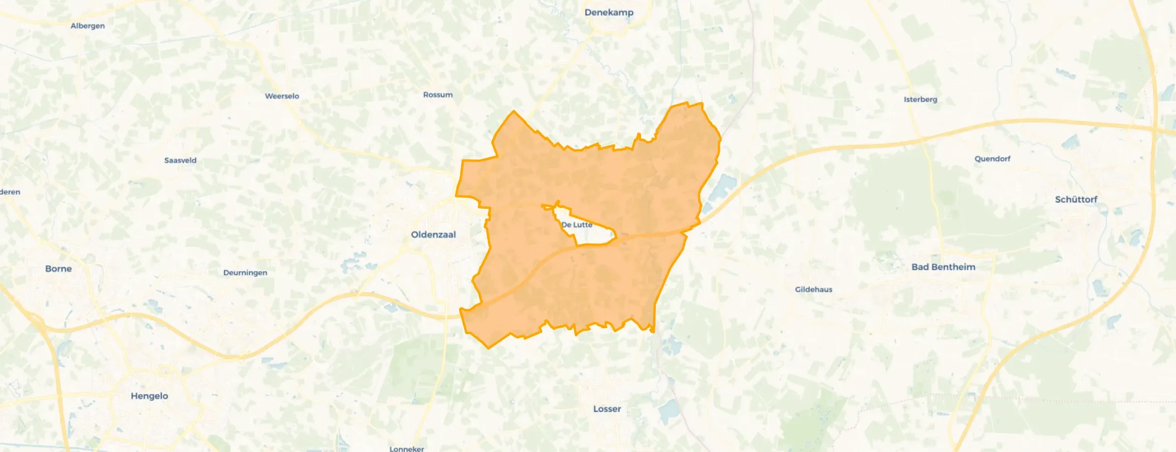 Buurt Verspreide huizen De Lutte, De Lutte