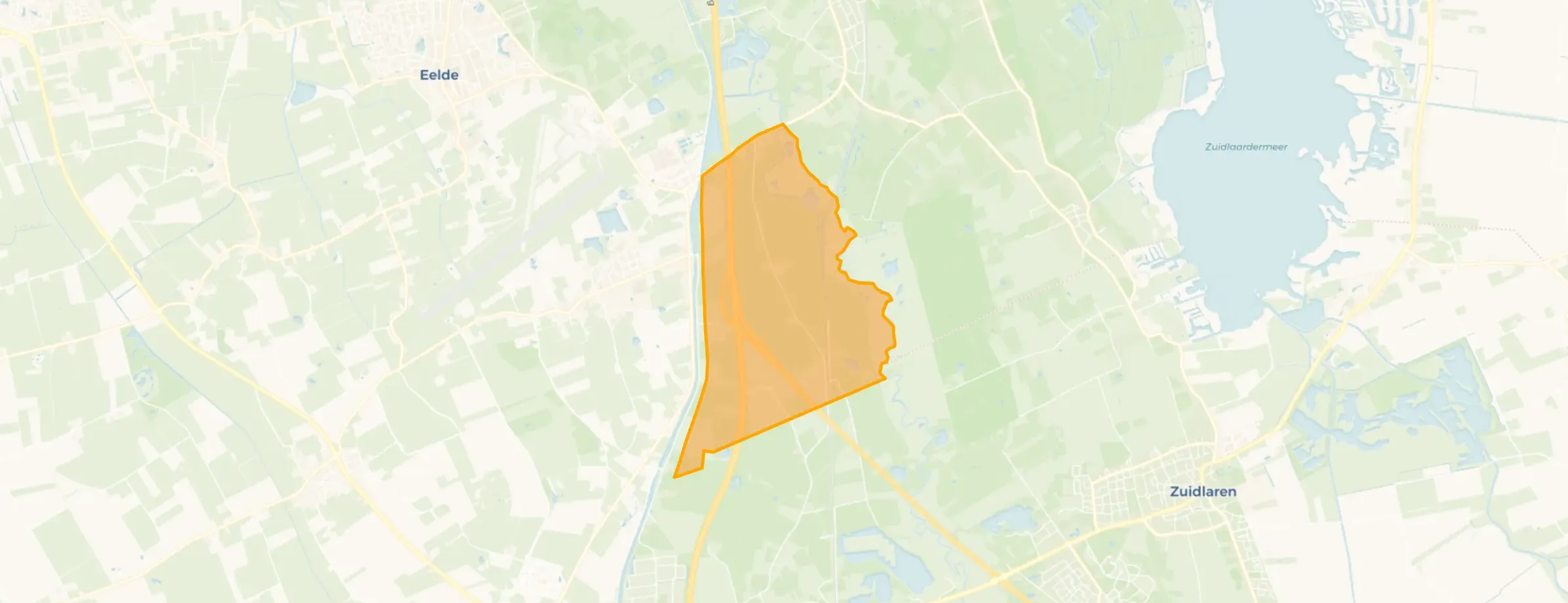 Kaart van Verspreide huizen De Punt