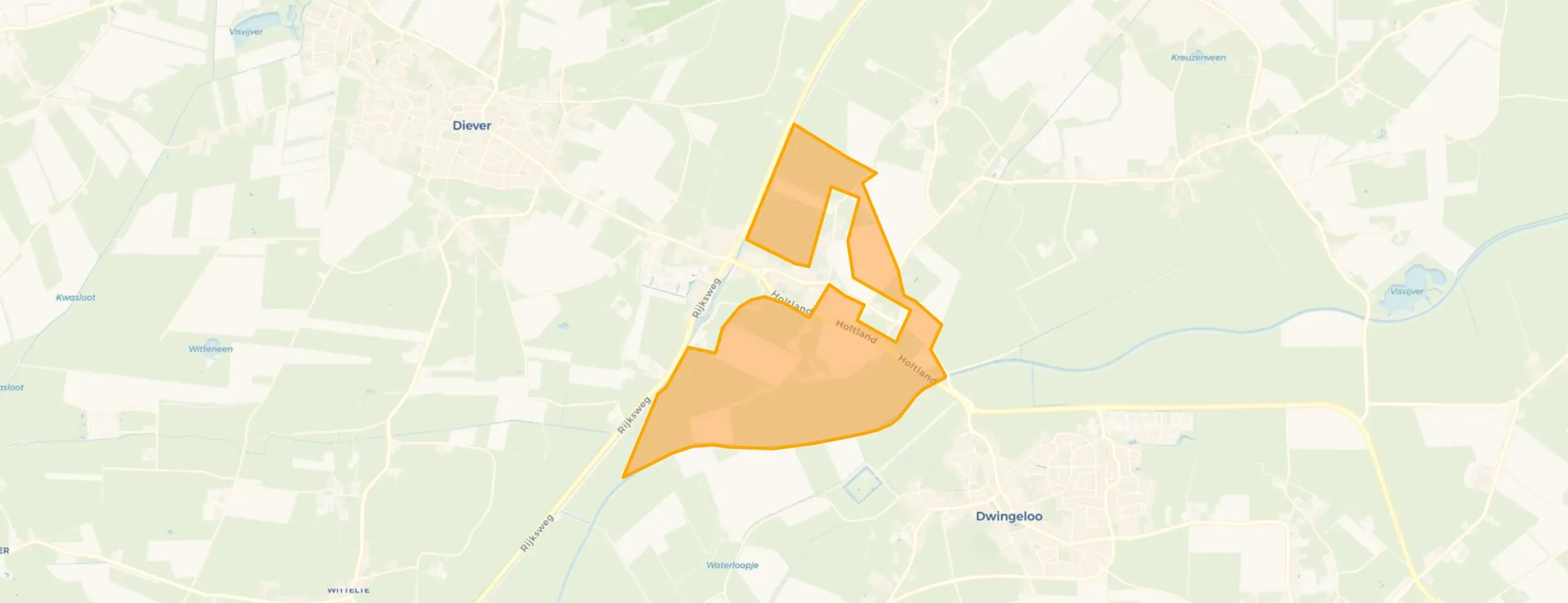 Verspreide huizen Dieverbrug