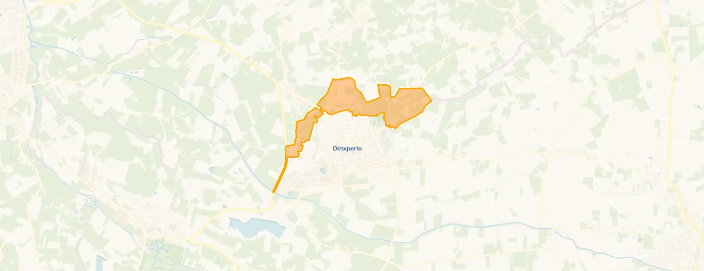 Kaart van Verspreide huizen Dinxperlo