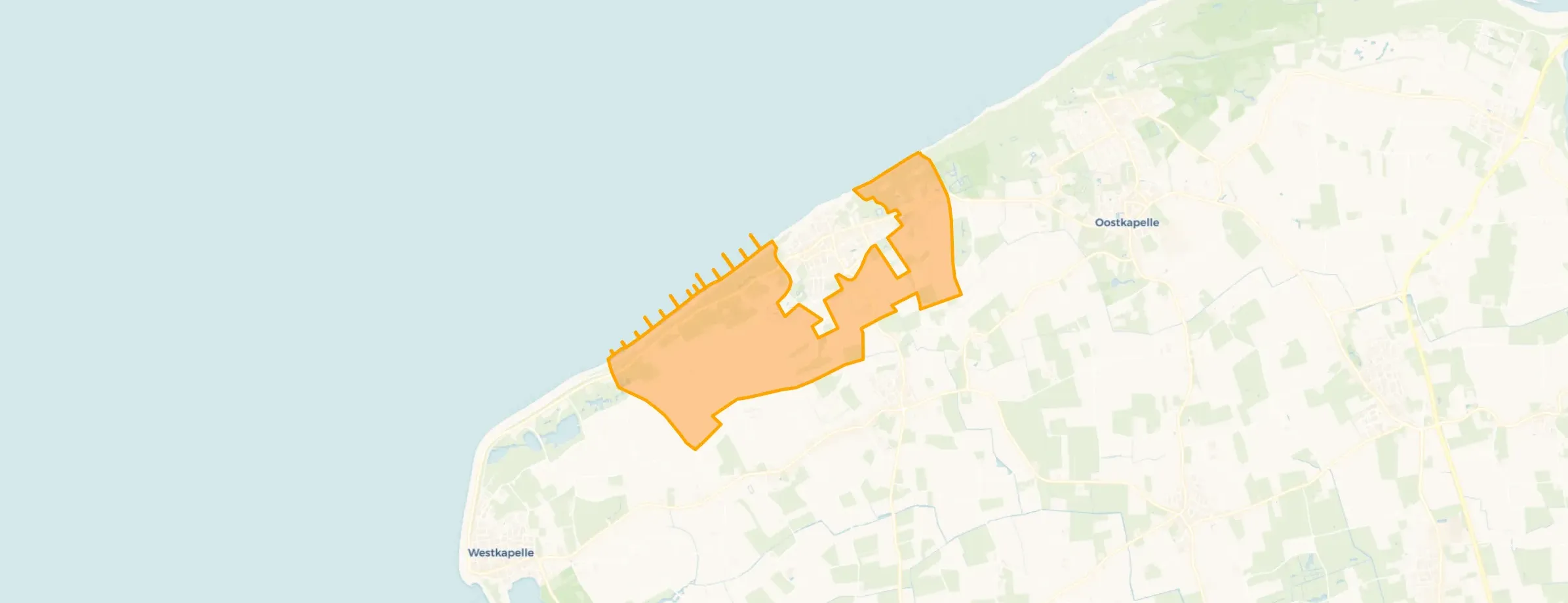Buurt Verspreide huizen Domburg, Oostkapelle