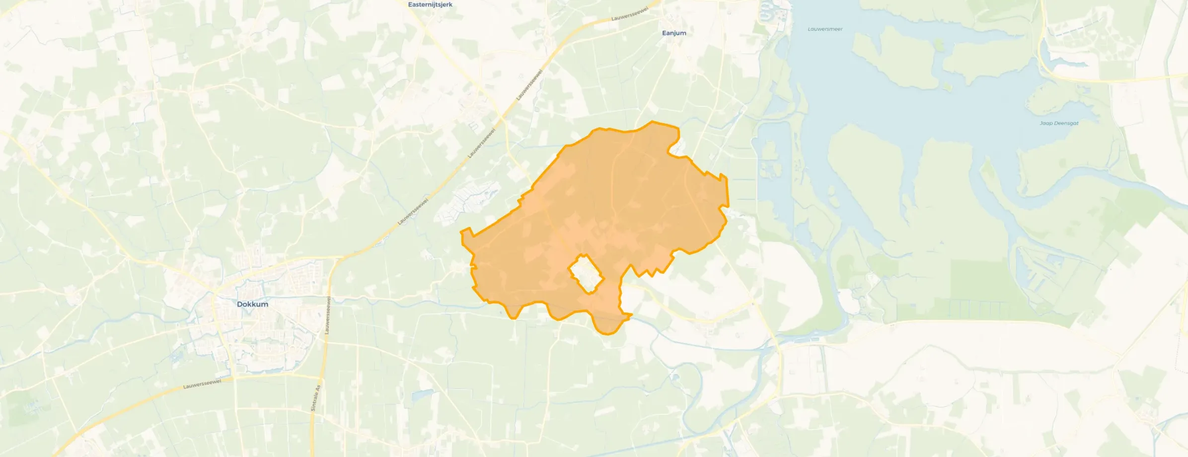 Kaart van Verspreide huizen Ee