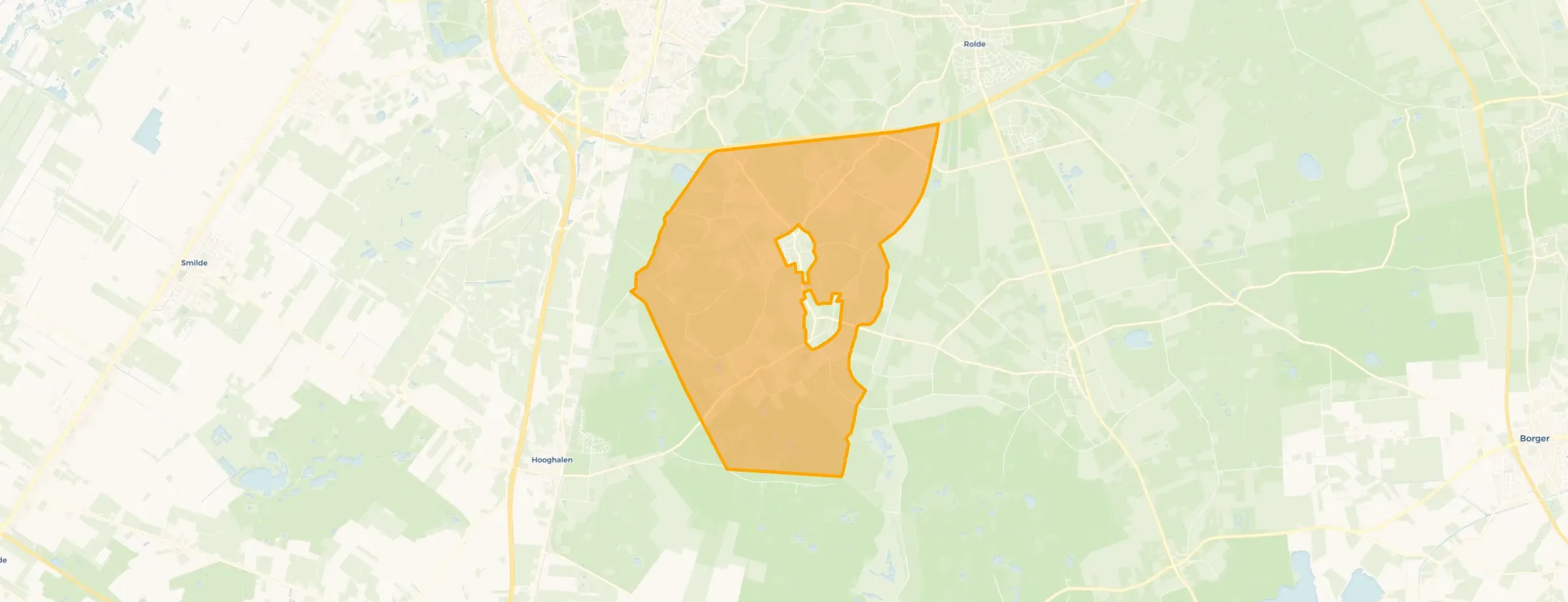 Kaart van Verspreide huizen Ekehaar