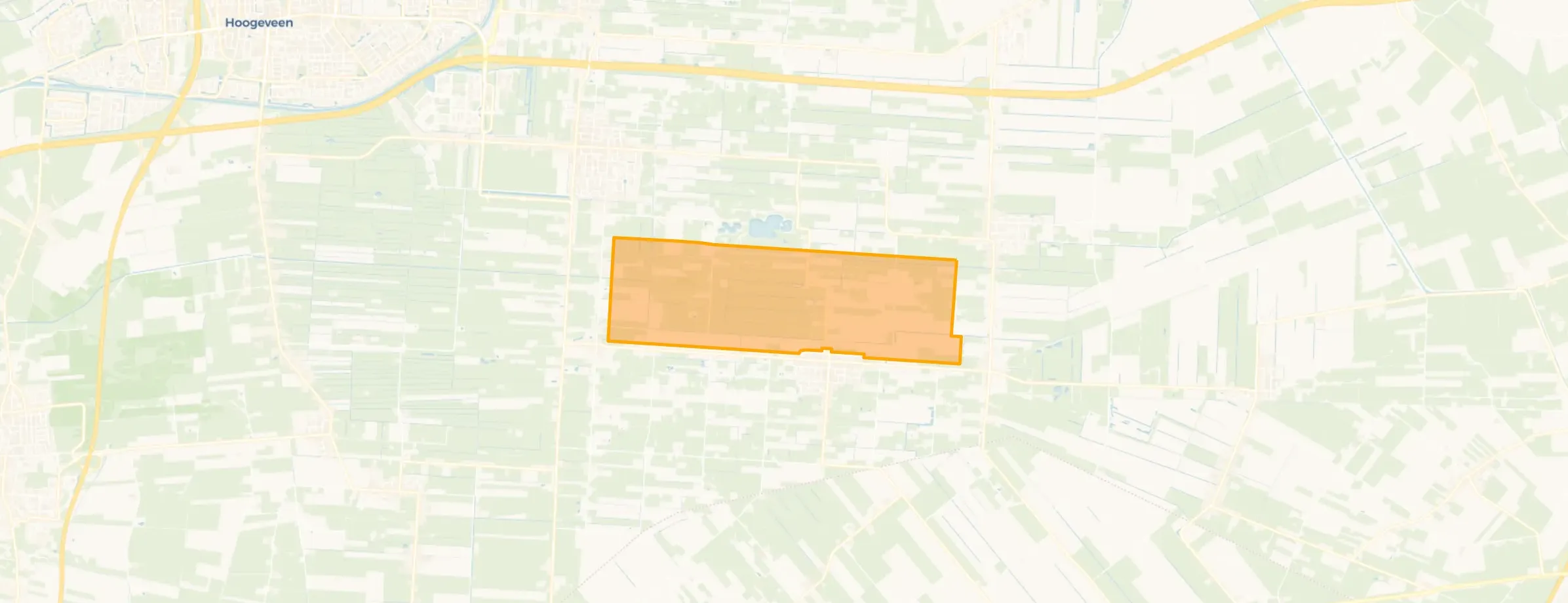 Kaart van Verspreide huizen Elim-Noord