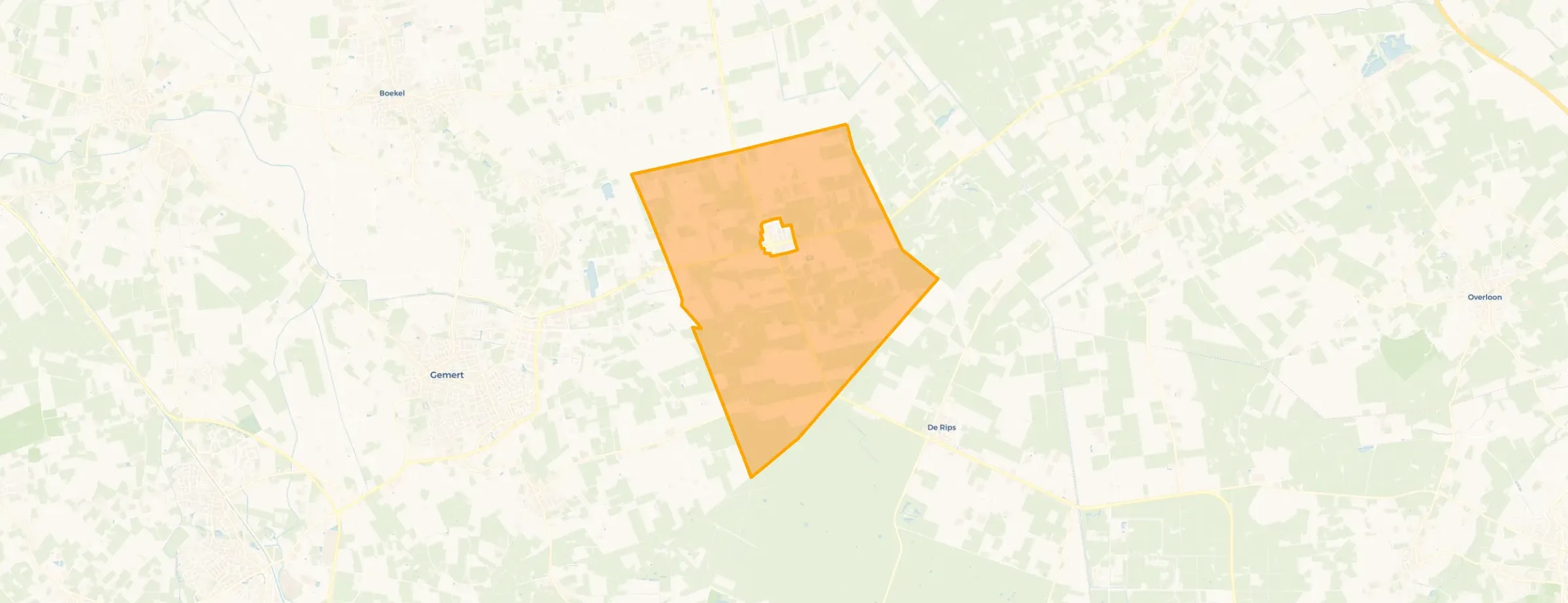 Kaart van Verspreide huizen Elsendorp