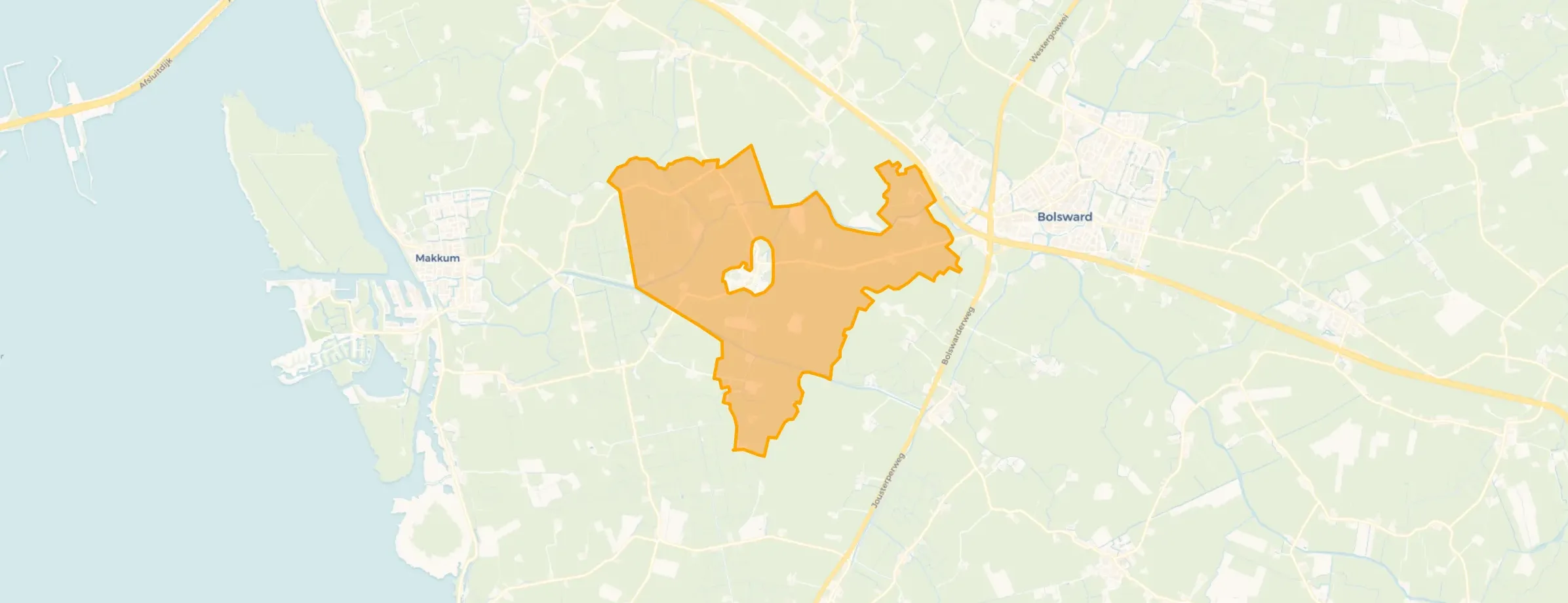 Kaart van Verspreide huizen Exmorra