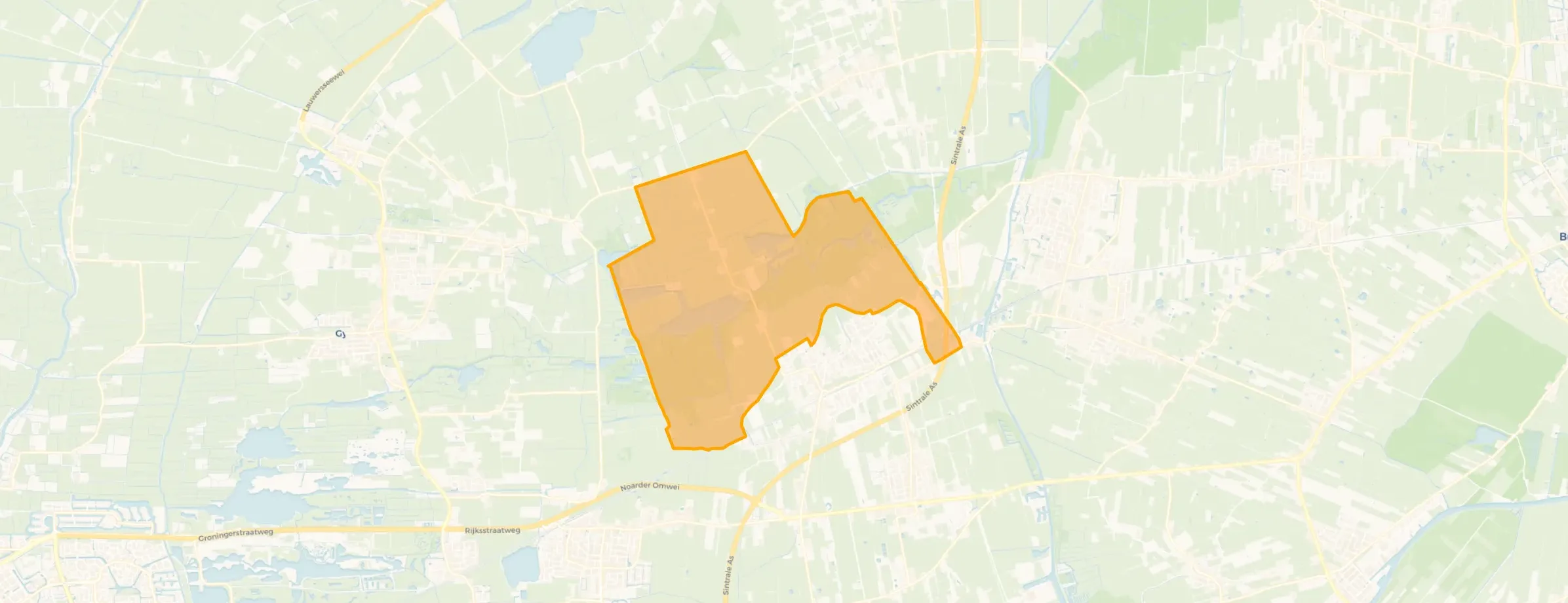 Verspreide huizen Feanwâlden in Dantumadiel