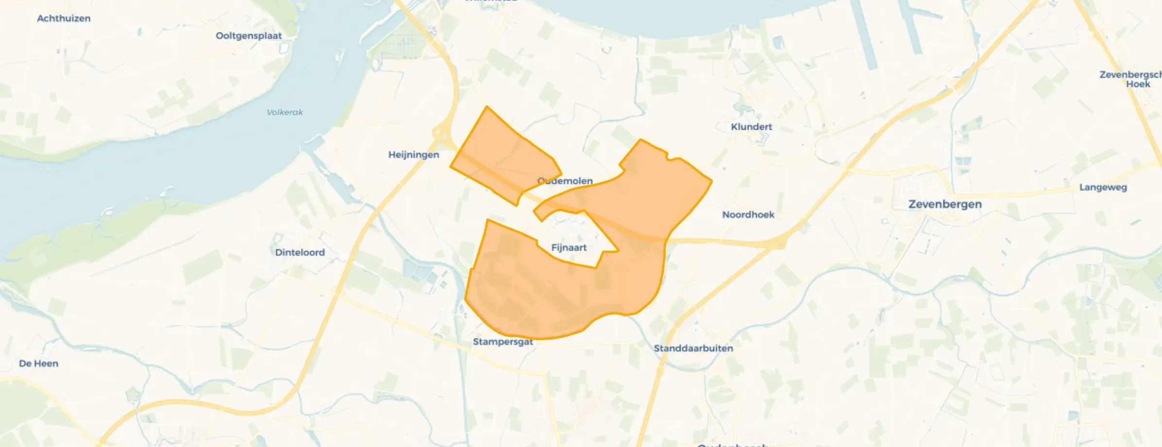 Verspreide huizen Fijnaart