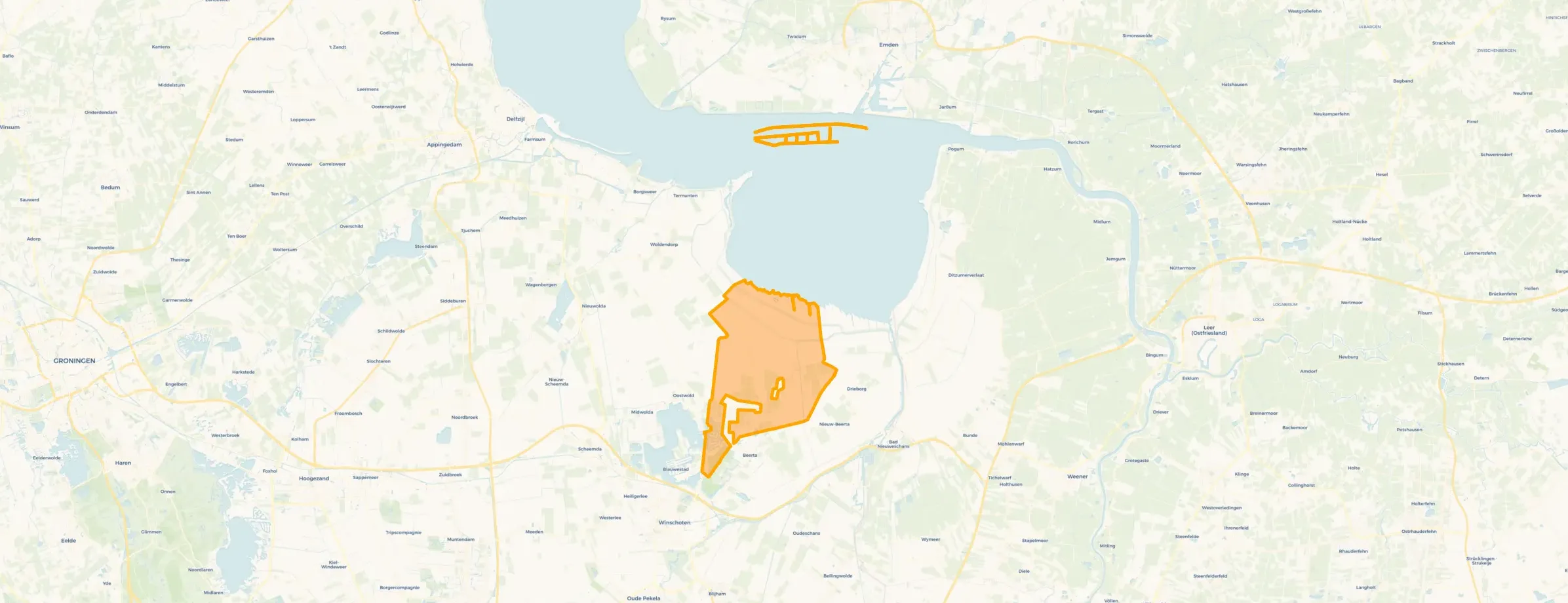 Buurt Verspreide huizen Finsterwolde, Blauwestad