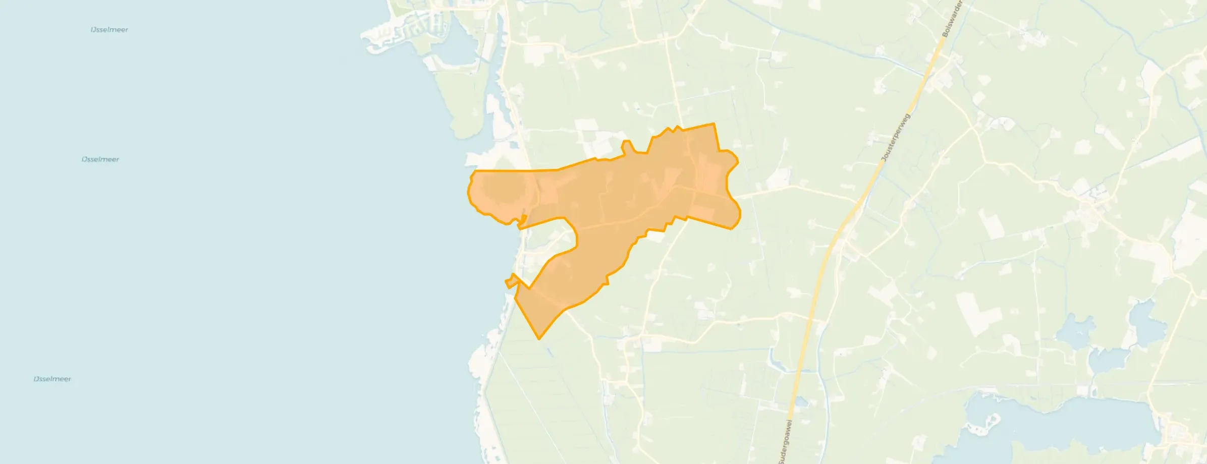 Kaart van Verspreide huizen Gaast