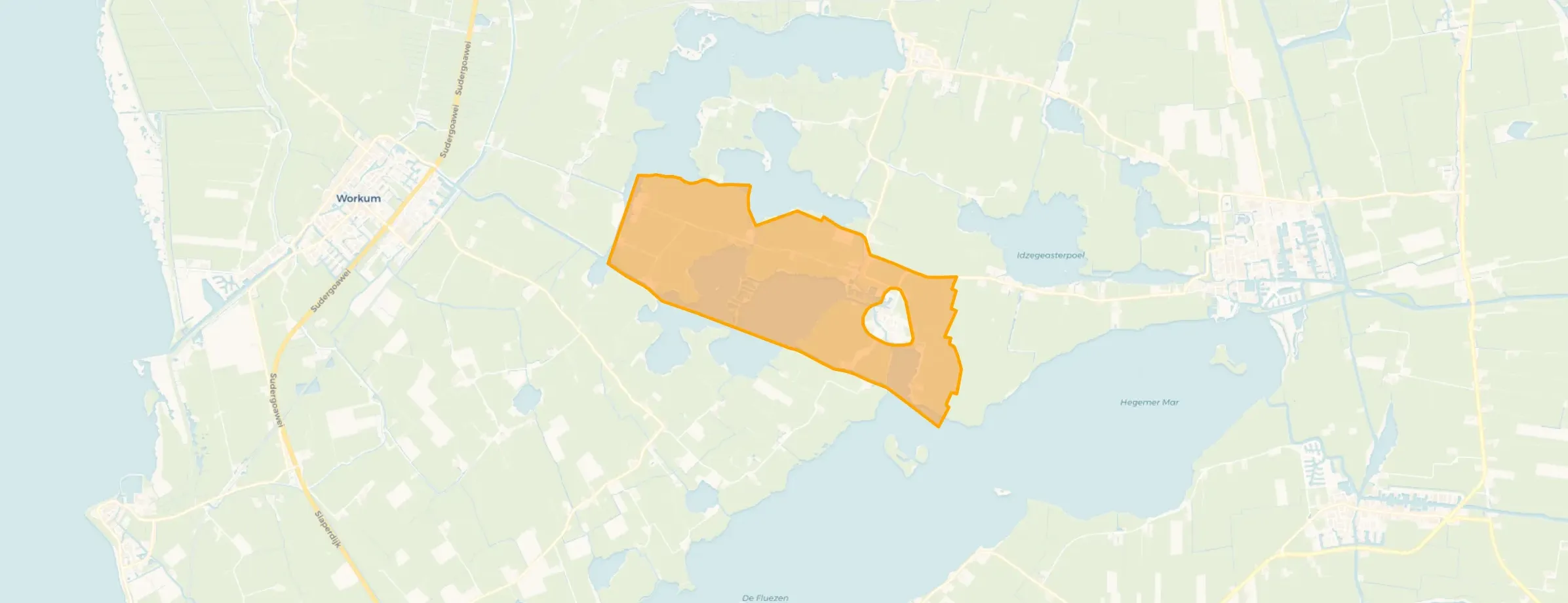 Kaart van Verspreide huizen Gaastmeer