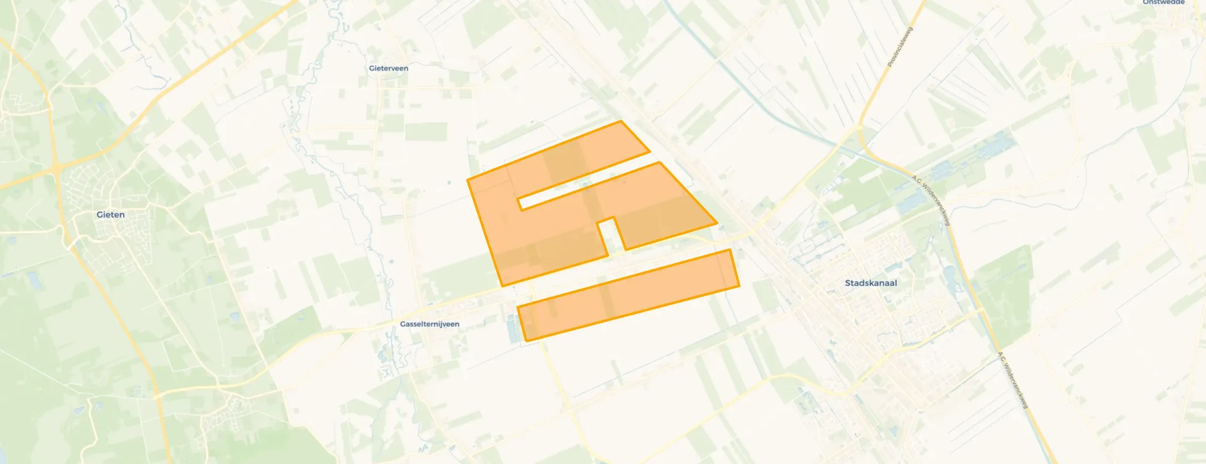 Kaart van Verspreide huizen Gasselternijveenschemond