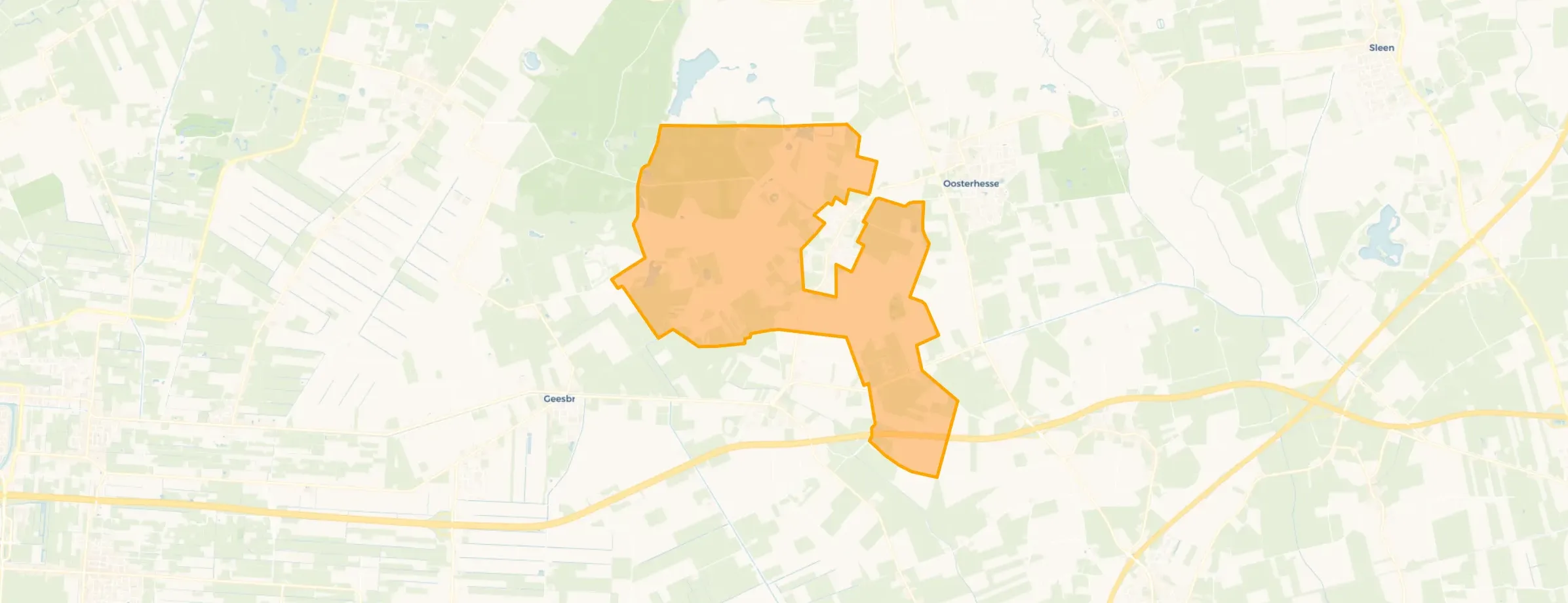 Buurt Verspreide huizen Gees, Gees