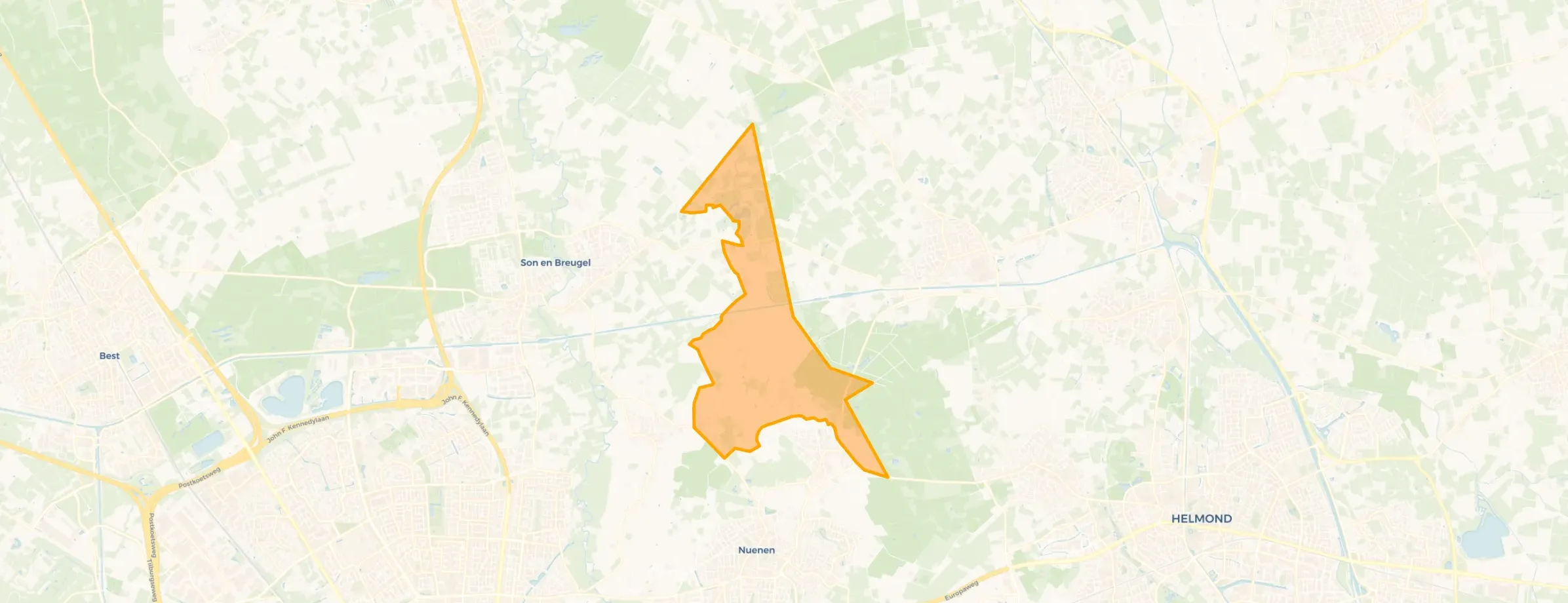 Kaart van Verspreide huizen Gerwen