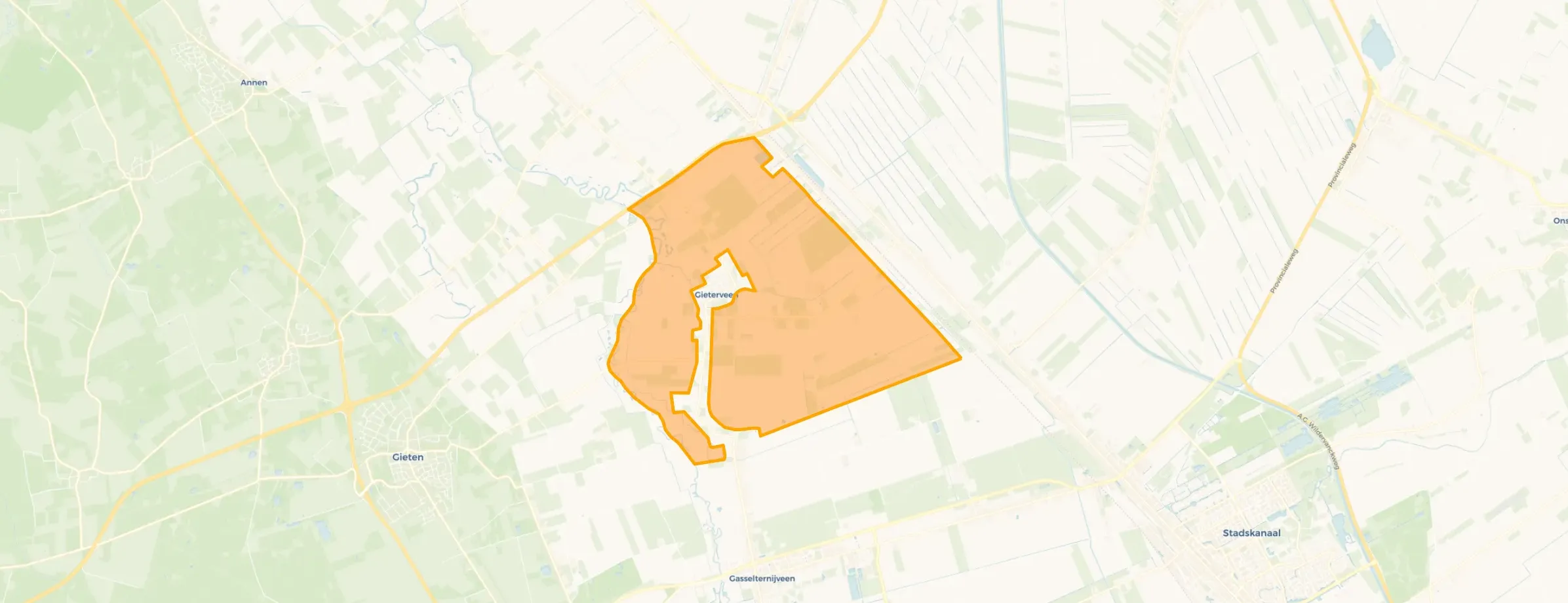 Buurt Verspreide huizen Gieterveen, Gieterveen