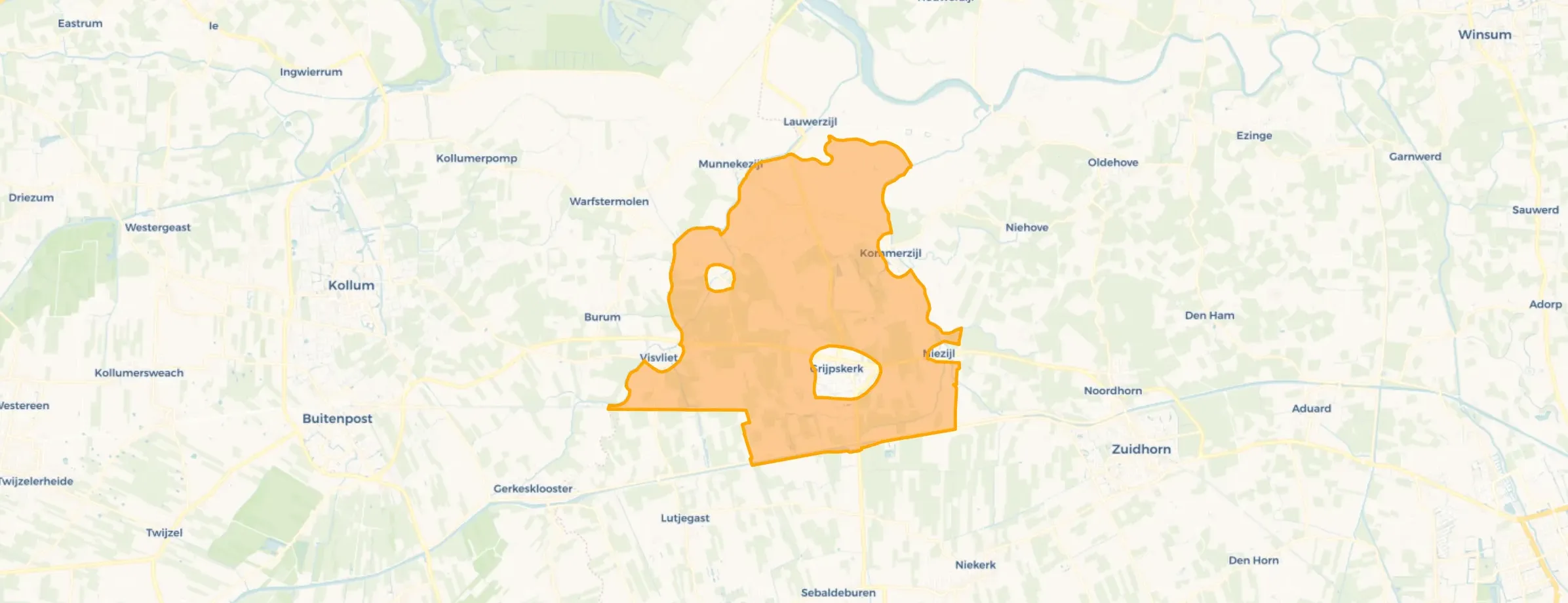 Verspreide huizen Grijpskerk