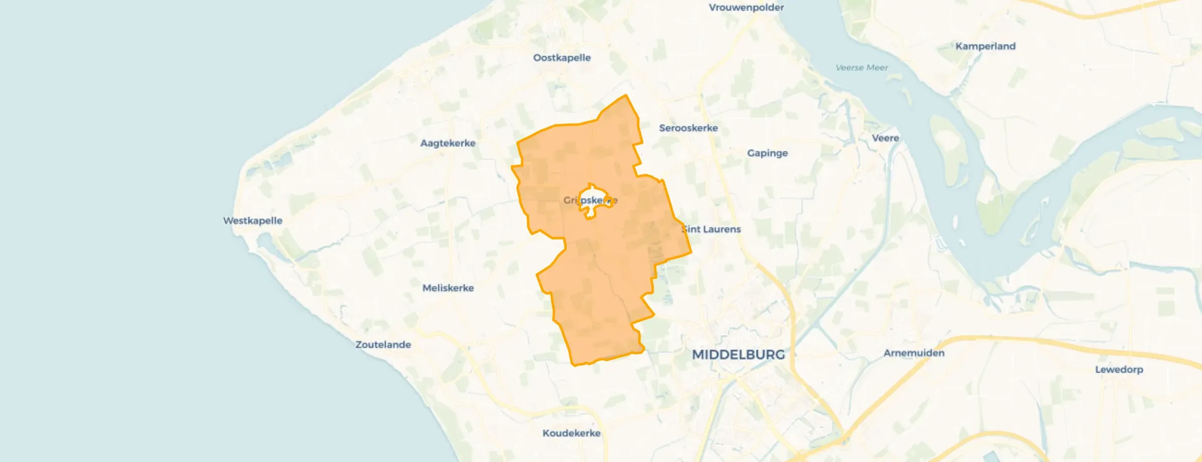 Buurt Verspreide huizen Grijpskerke, Grijpskerke