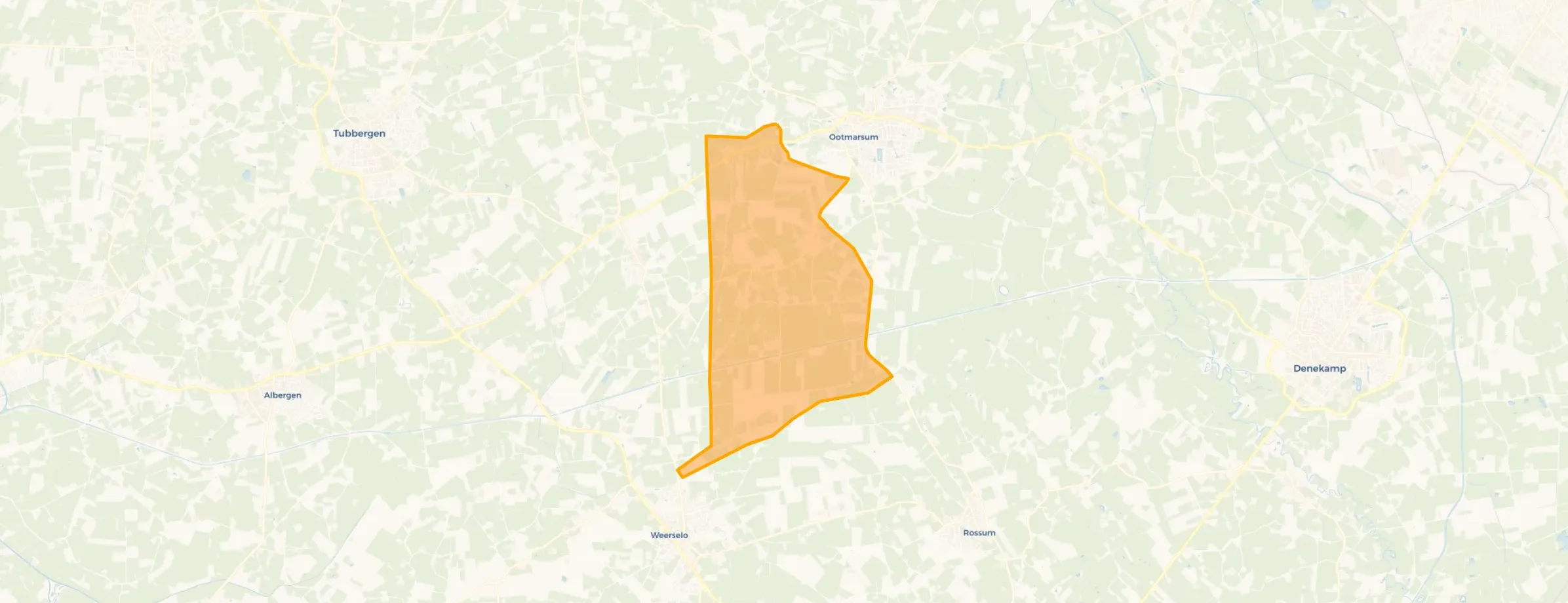 Kaart van Verspreide huizen Groot Agelo