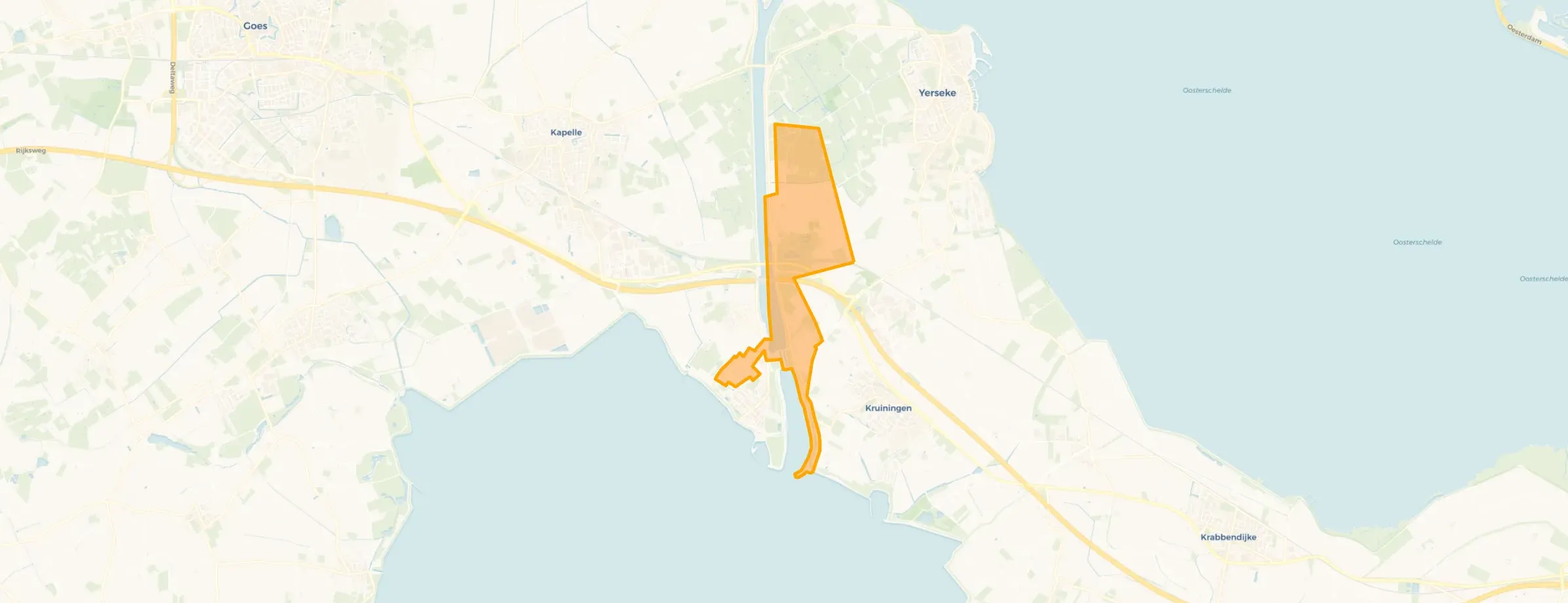 Verspreide huizen Hansweert