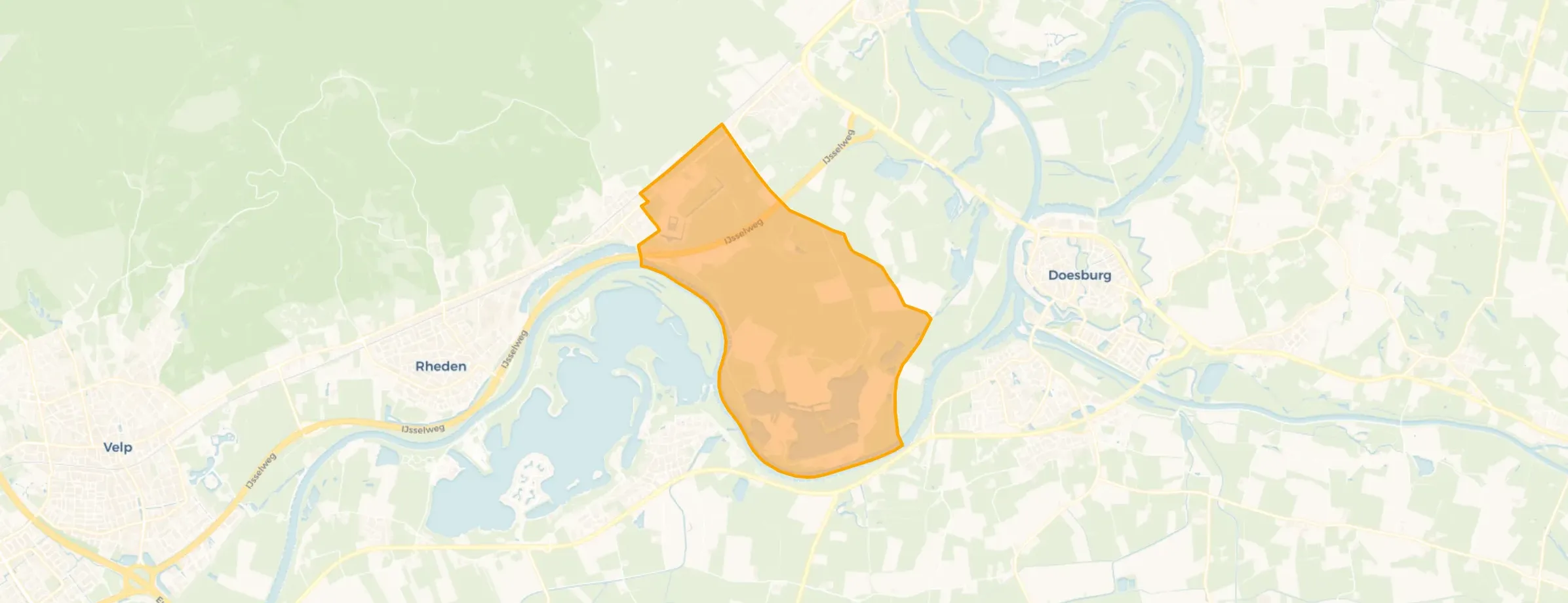 Kaart van Verspreide huizen Havikerwaard en Middachten