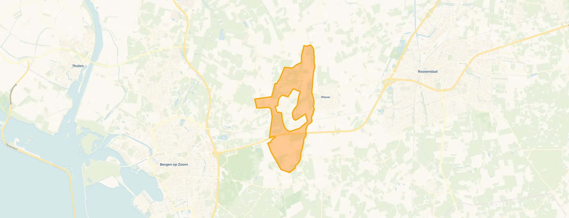 Kaart van Verspreide huizen Heerle