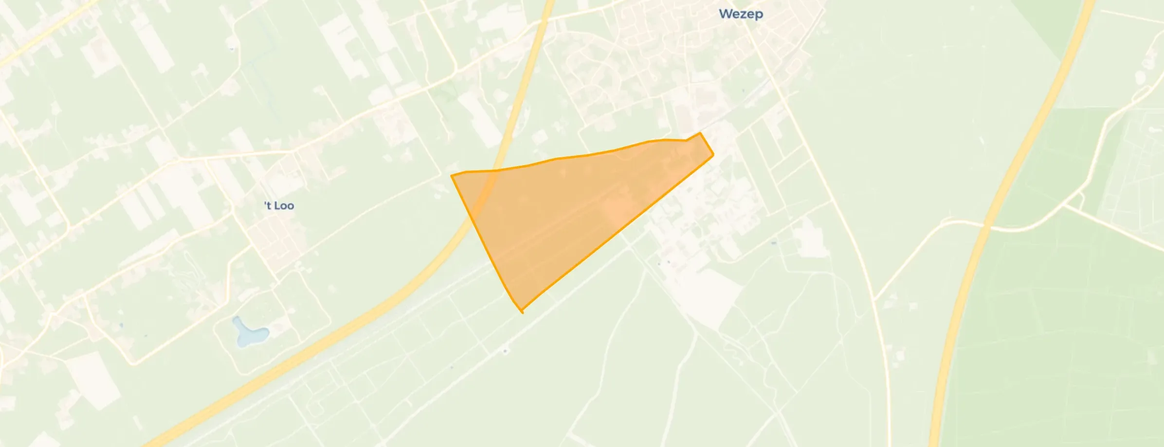 Kaart van Verspreide huizen Heide Hoek