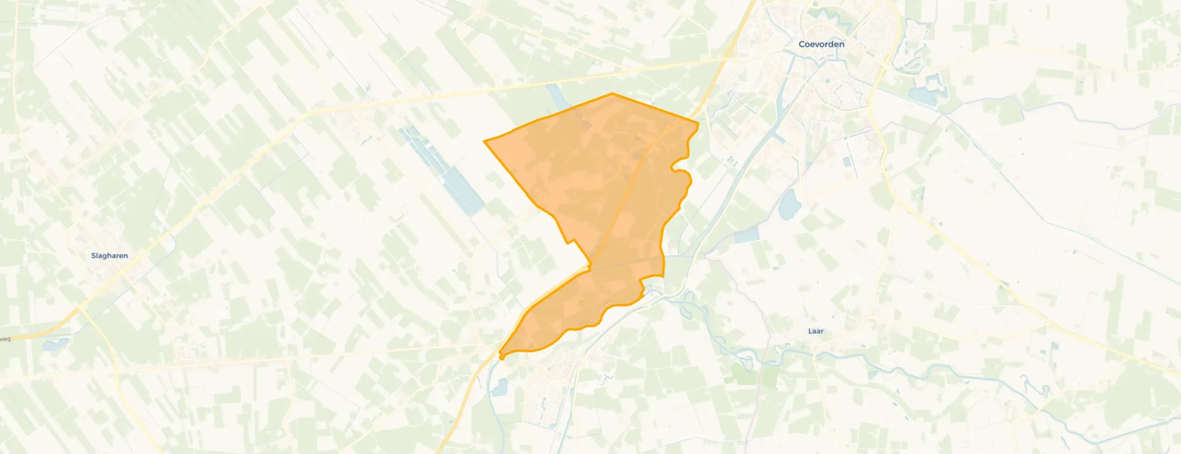 Kaart van Verspreide huizen Holthone