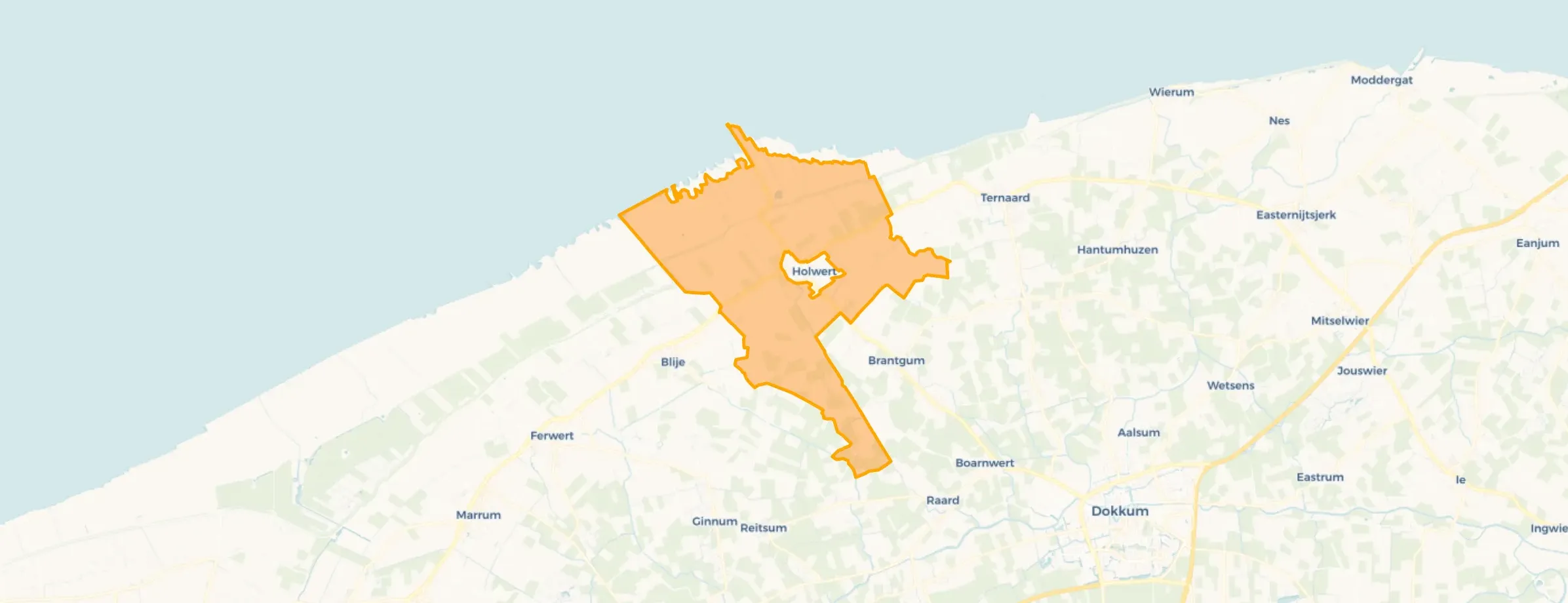 Buurt Verspreide huizen Holwerd, Holwert