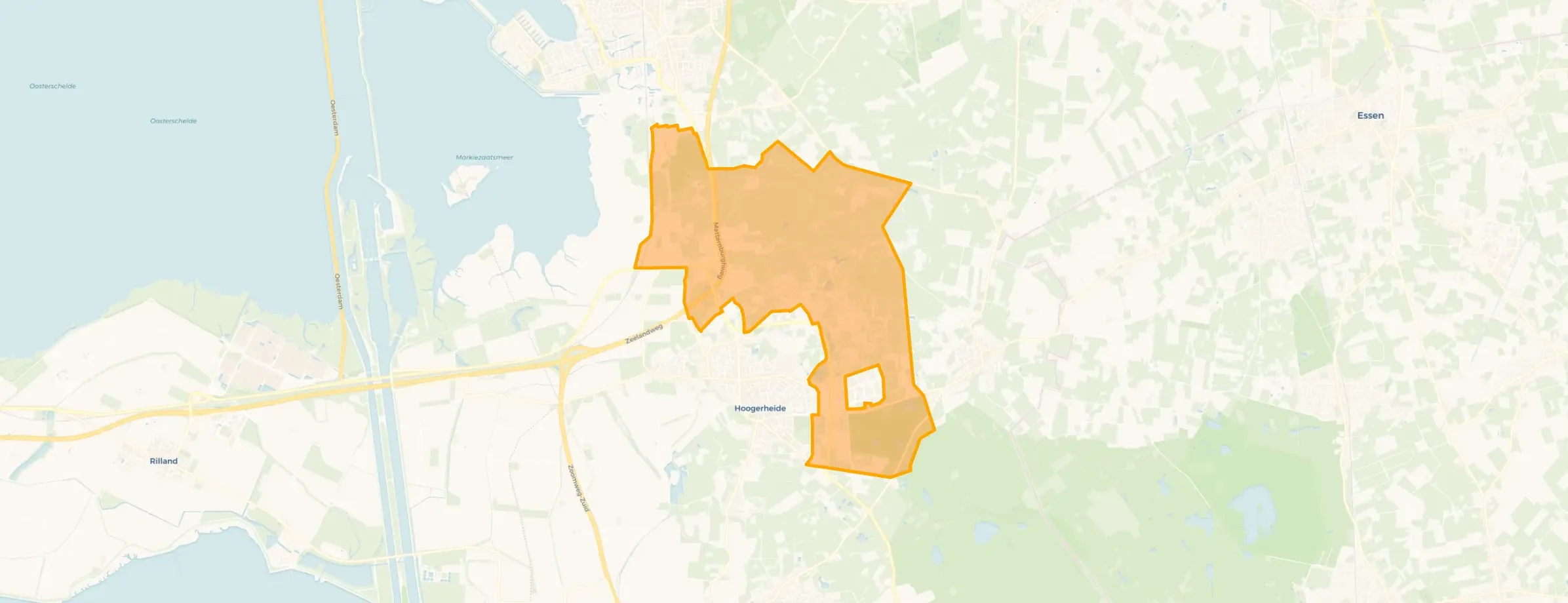 Verspreide huizen Hoogerheide