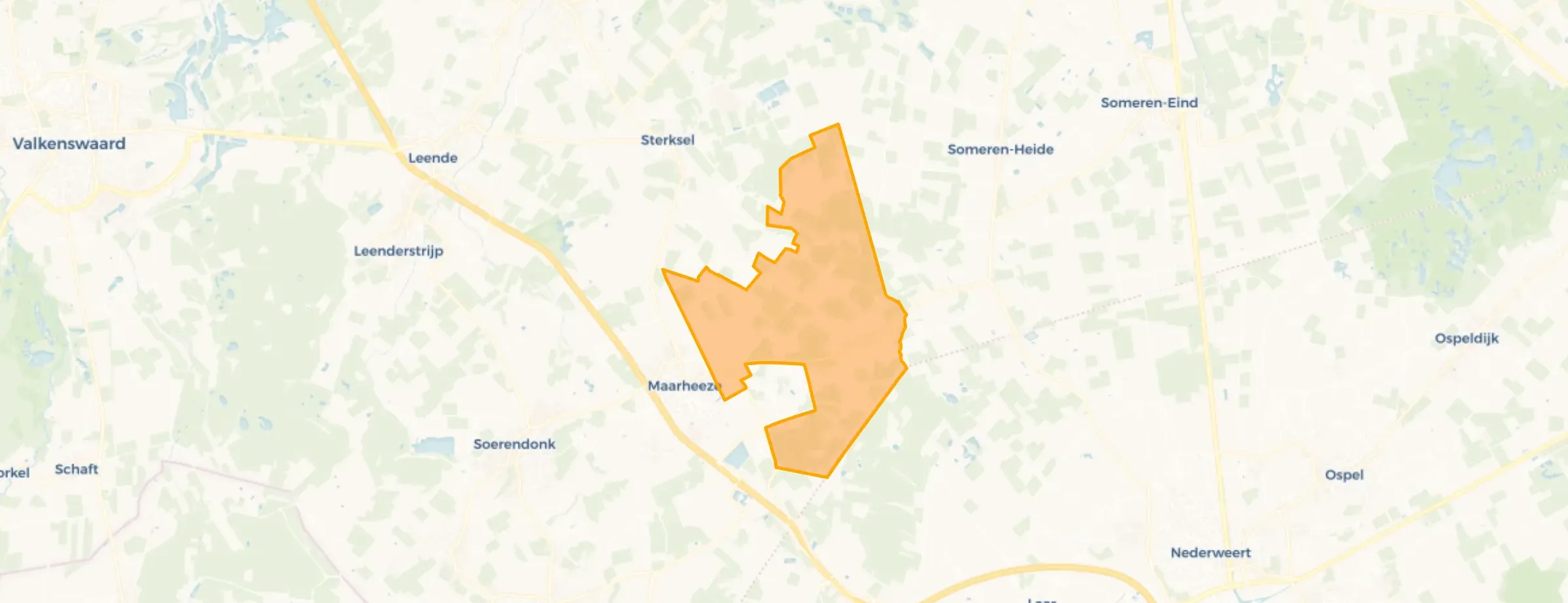 Buurt Verspreide huizen Hugten, Maarheeze