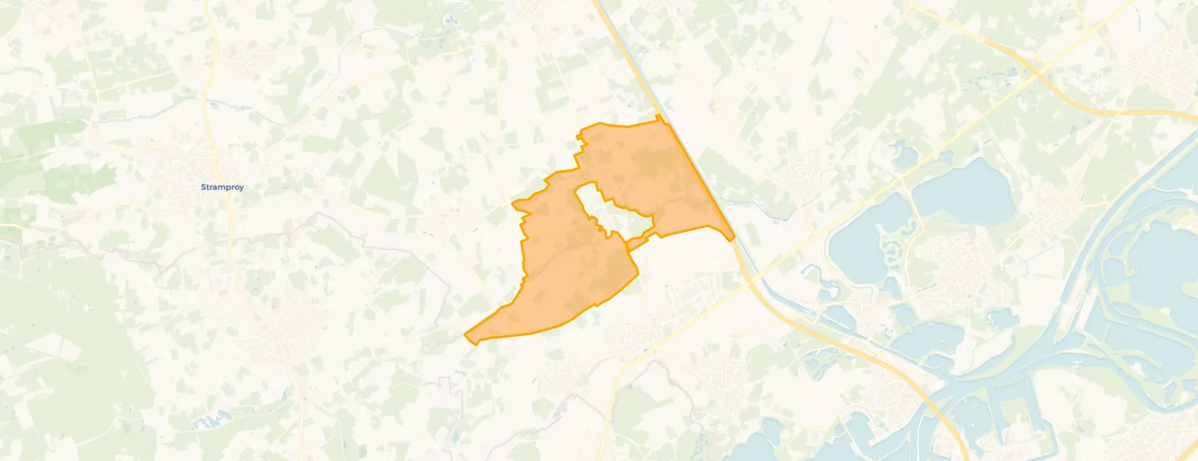 Kaart van Verspreide huizen Hunsel