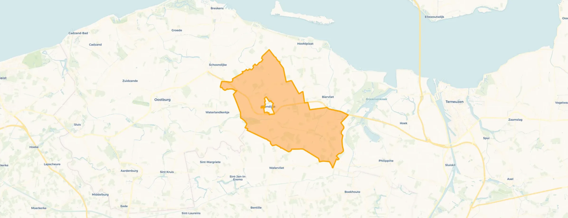Buurt Verspreide huizen IJzendijke, Biervliet