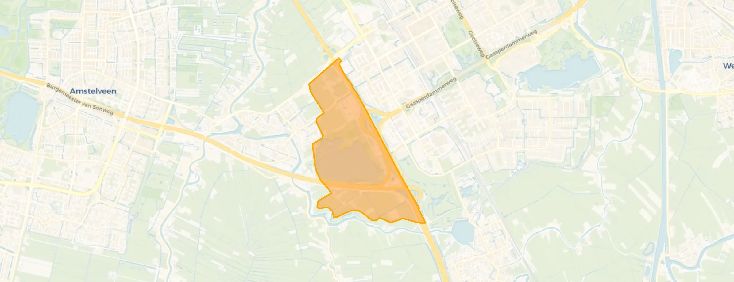 Verspreide huizen in de Bullewijker polder