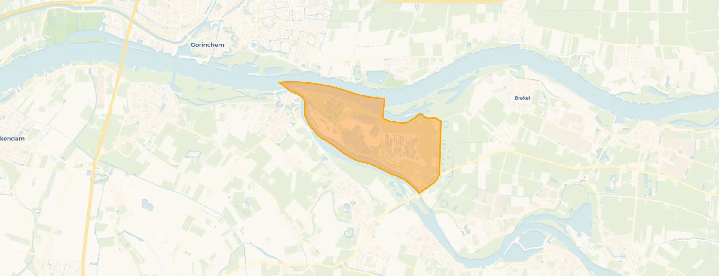 Verspreide huizen in het Munnikenland