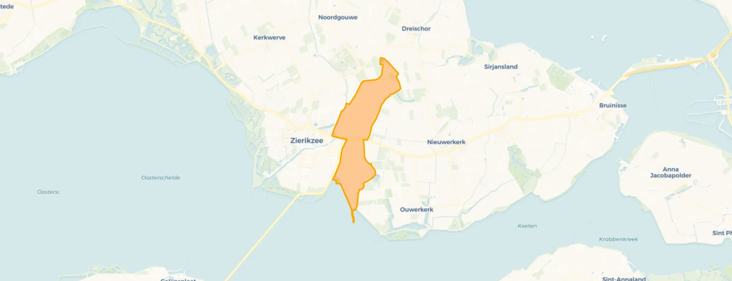 Verspreide huizen in het Oosten