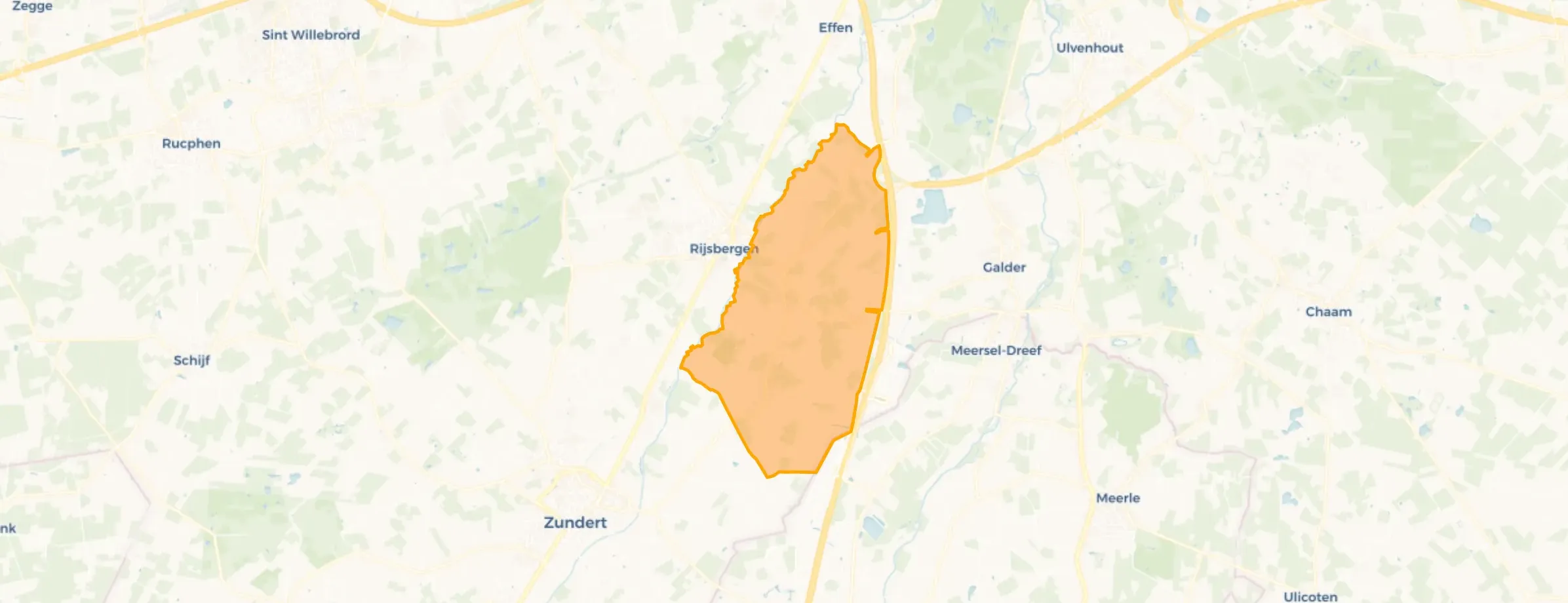 Verspreide huizen in het Oosten