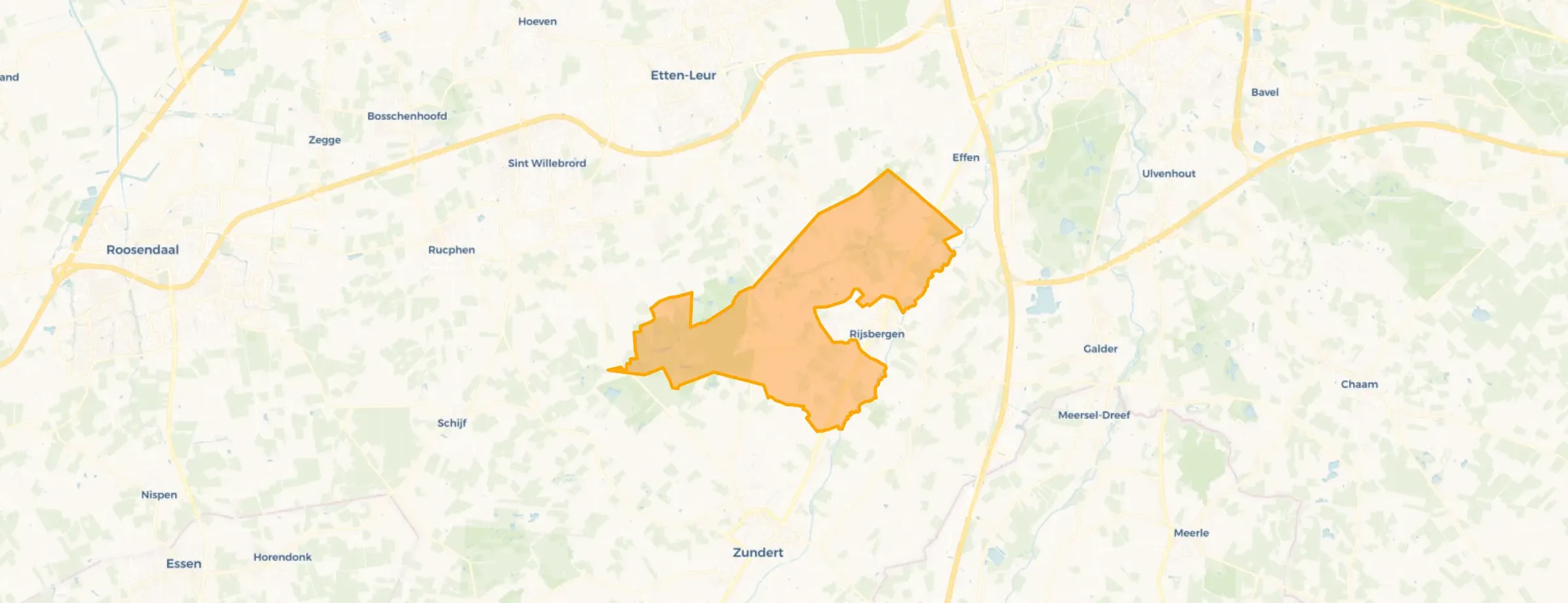 Verspreide huizen in het Westen in Zundert