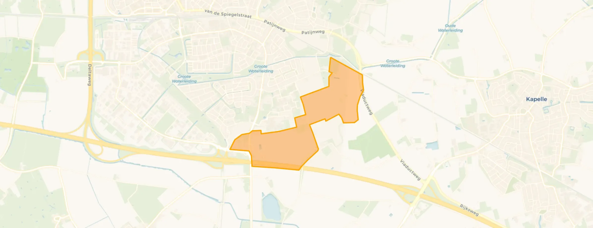 Verspreide huizen in het Zuiden