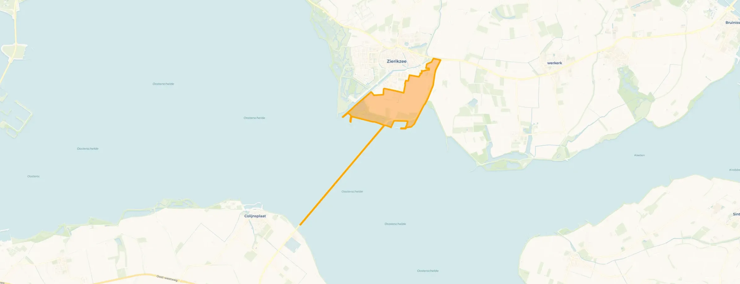 Verspreide huizen in het Zuiden