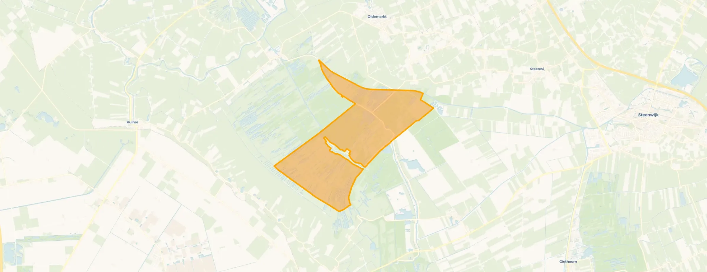 Kaart van Verspreide huizen Kalenberg