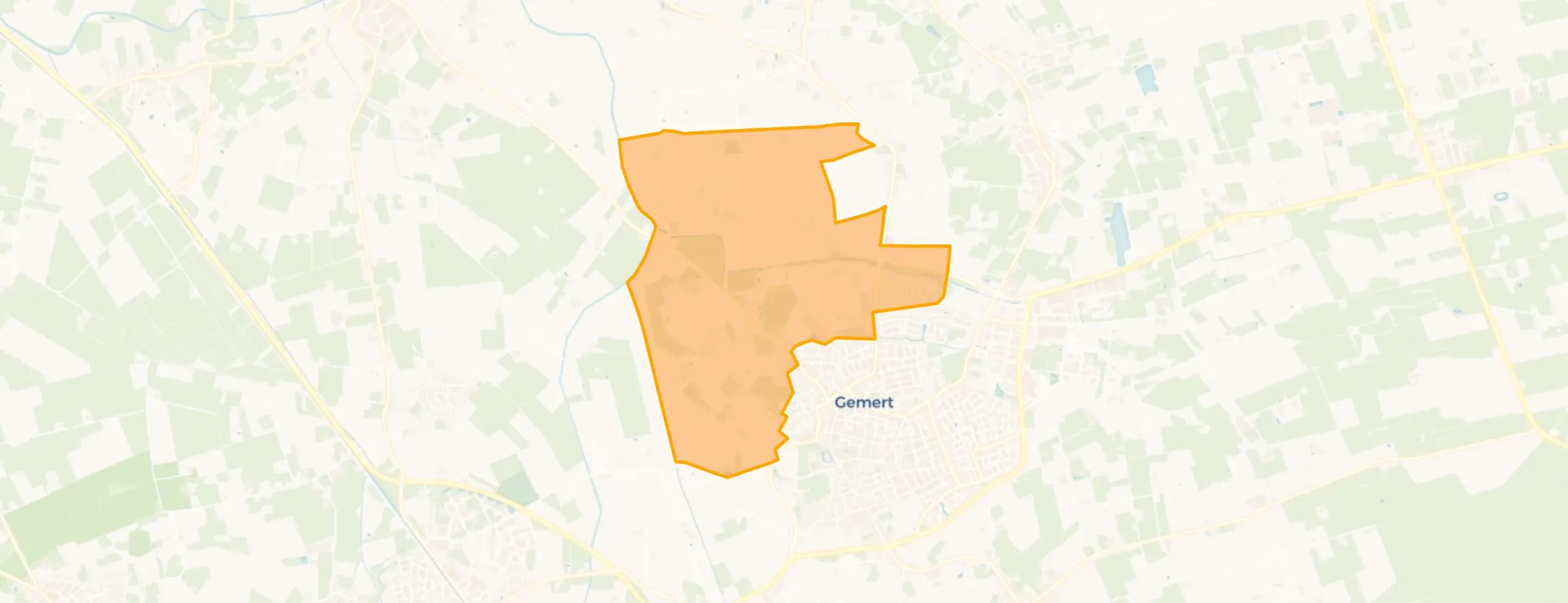 Kaart van Verspreide huizen Kampen-Esdonk
