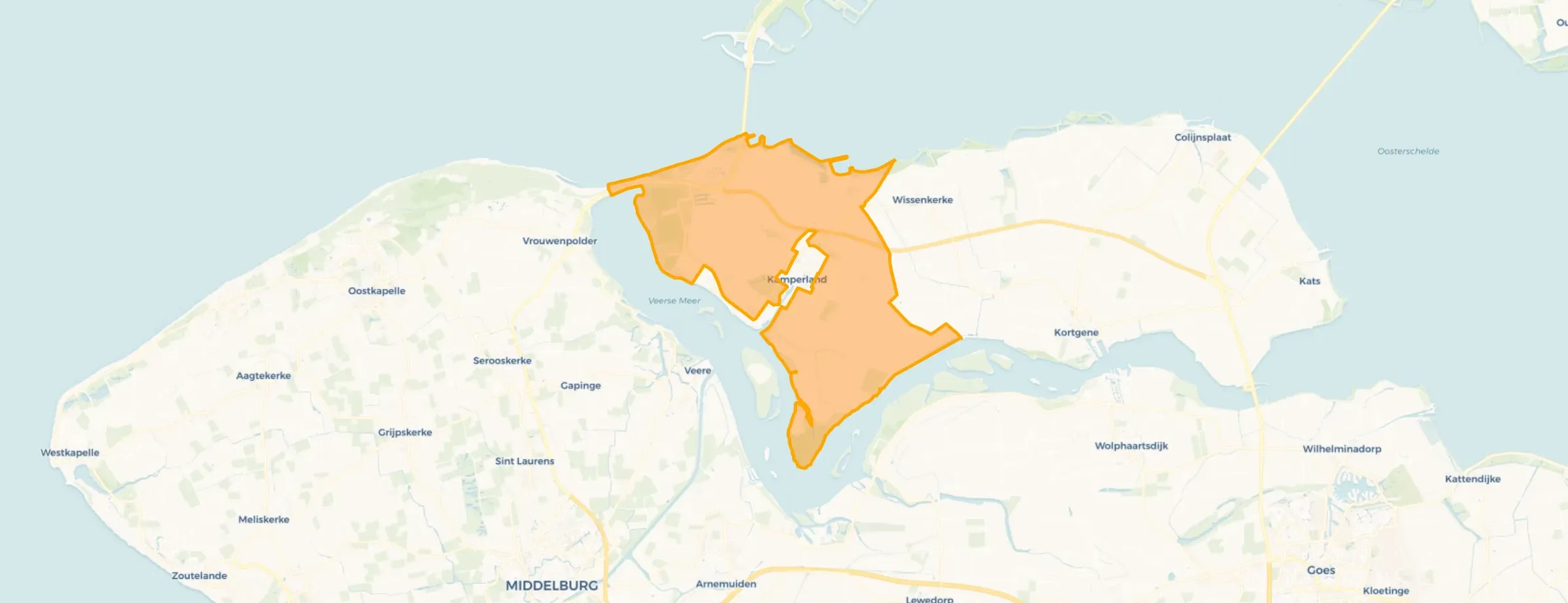 Buurt Verspreide huizen Kamperland, Kamperland