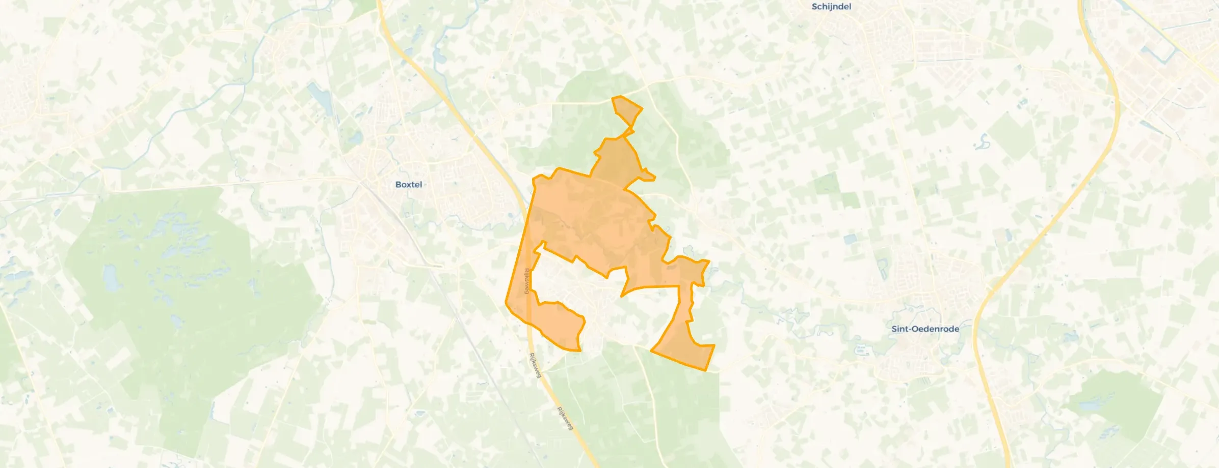 Verspreide huizen Kasteren en Berg