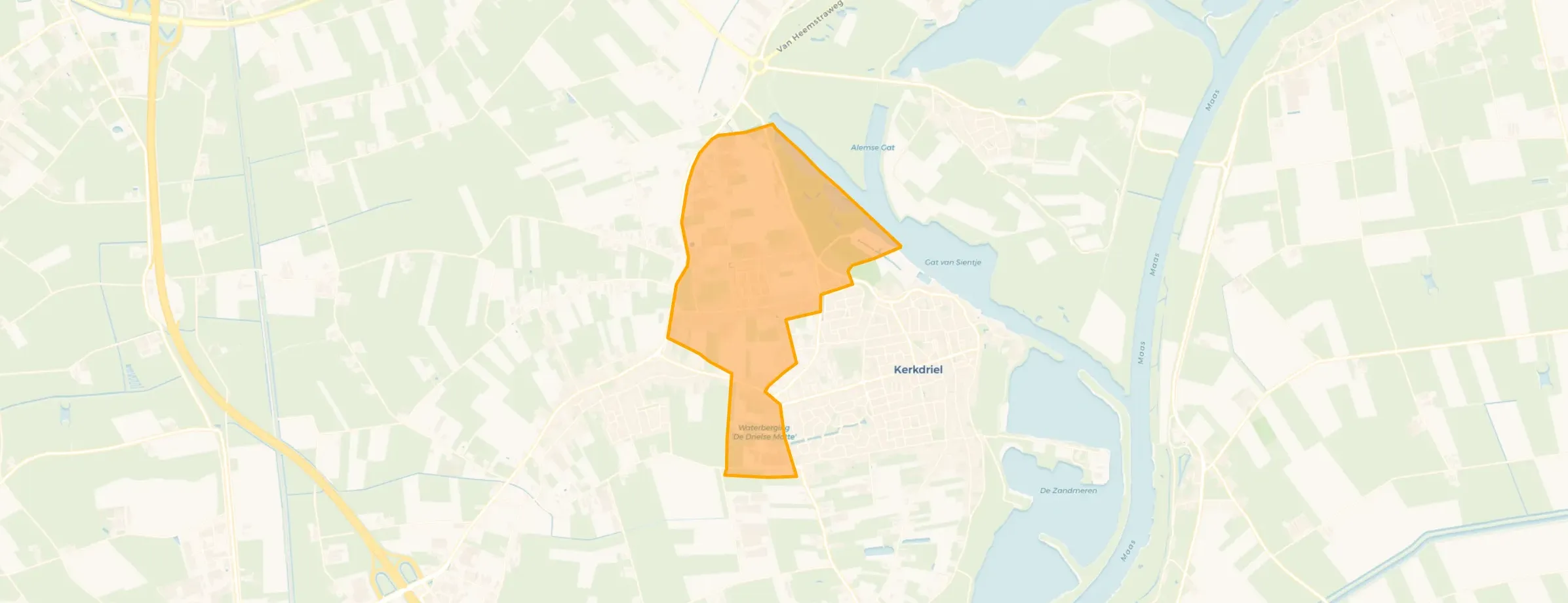 Buurt Verspreide huizen Kerkdriel Berm en Hoorzik, Kerkdriel