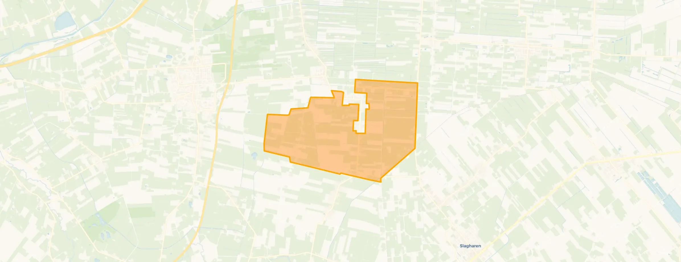 Verspreide huizen Kerkenveld